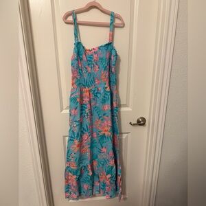 XL Gymboree family matching tropical maxi dress